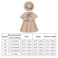 thumbnail image 3 of FYMNSI Jungle Safari Wild One Outfits for Baby Girl Short Sleeve A-line Pleated Dress with Hat Baby Girl Clothes 0-6 Months, 3 of 9