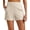 Light Khaki, variant on G4Free Ribbed Stretchy Womens Shorts Casual High Waisted Athletic Running Golf Lounge Shorts with Pockets