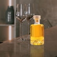 thumbnail image 4 of Glass Liquor Bottle Clear Whiskey Bottle Liquor Bottle Empty Wine Bottle With Lid, 4 of 6