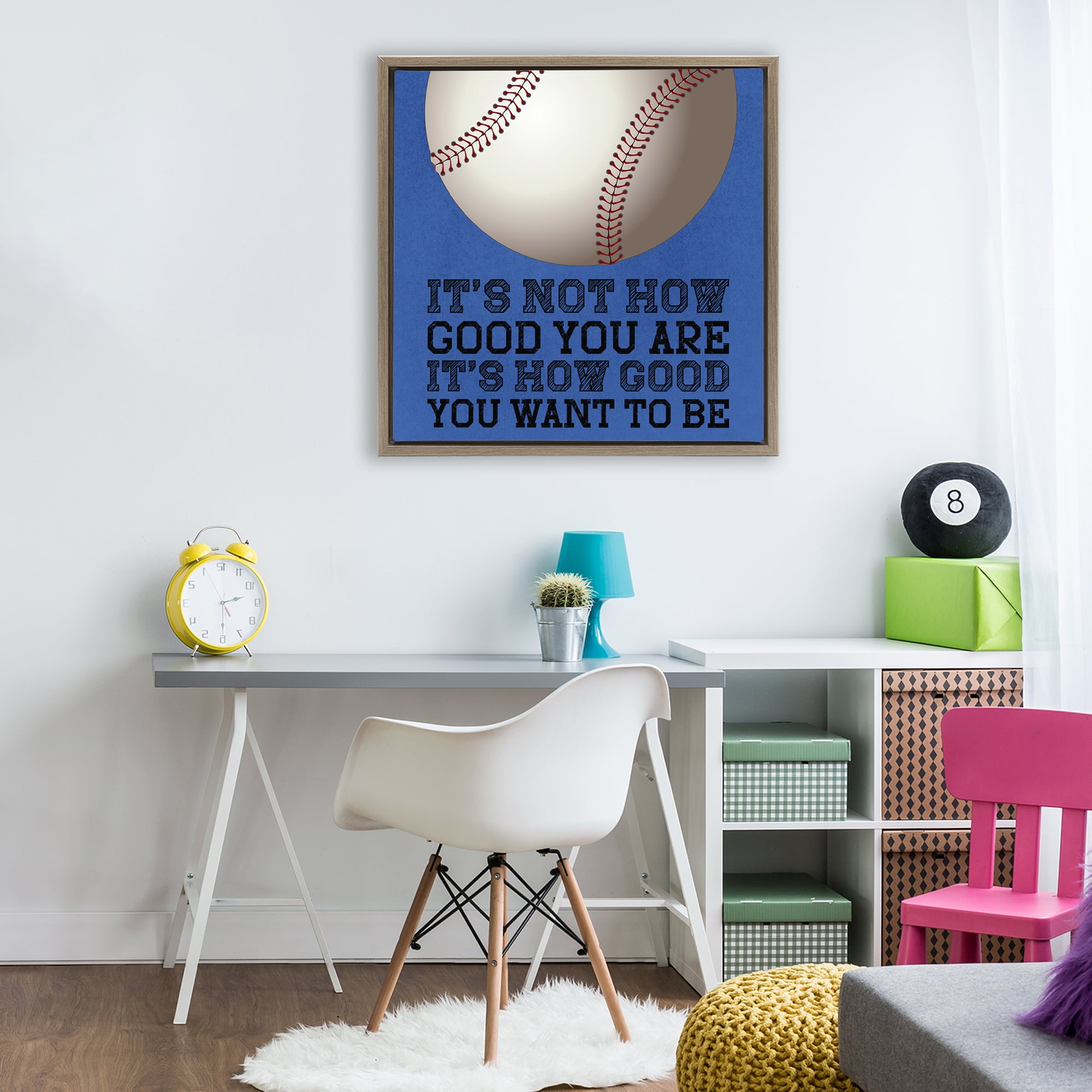 How Good You Want To Be Brown Framed Floater Canvas Wall Art, design by Marcus Prime
