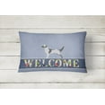 thumbnail image 2 of Carolines Treasures BB5485PW1216 English Setter Welcome Canvas Fabric Decorative Pillow, 12H x16W, multicolor, 2 of 3