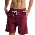thumbnail image 3 of Thousandth Men's Casual Plus Size Comfortable Summer Drawstring Loose Elastic Waist Relaxed Pocket Breathable Athletic Shorts Gym Shorts, 3 of 9