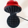 thumbnail image 2 of Round Mini Red Waffle Maker for Cake Machine, 2 of 5