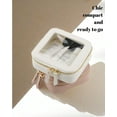 thumbnail image 5 of Mini Clear Makeup Bag for Purse, Cute Small Travel Cosmetic Bag with Visual Window & Dual Zippers, Makeup Pouch for Women (White, Mini), 5 of 7