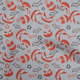 thumbnail image 1 of oneOone Cotton Poplin Gray Fabric Halloween Craft Projects Decor Fabric Printed By The Yard 56 Inch Wide, 1 of 4