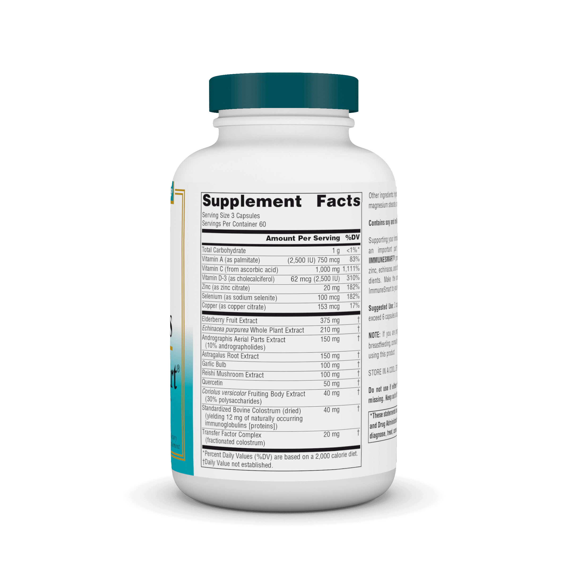 Source Naturals Wellness ImmuneSmart Core Daily Immune Support 180 Vegetarian Capsules