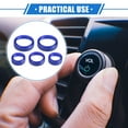 thumbnail image 2 of Unique Bargains 5pcs Center Console AC Audio Tune Volume Headlight Switch Knob Cover for Ford Maverick Blue, 2 of 6