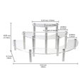 thumbnail image 4 of Cateissary 1 Juego de soportes de exhibición estructura mejorada semicírculo en forma de postre estante para hornear herramienta soporte de Almacenamiento y organización del hogar, 4 of 6