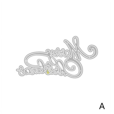 1x Merry Christmas Letter Metal Cutting Dies Cut Die DIY Scrapbook Mold I9G0