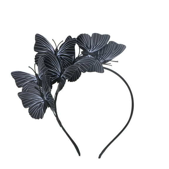 Soimiss 1Pack Elegant Headband Hair Decorations for Women Black Cloth for Special Occasions