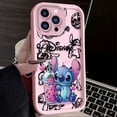 thumbnail image 3 of Funda de teléfono de Disney Stitch Strawberry para iPhone 16, 15, 14, 13, 12, 11 Pro Max, X, XS Max, XR, 12, 13 Mini, 8Plus, funda suave a prueba de golpes, 3 of 5