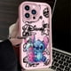thumbnail image 3 of Funda de teléfono de Disney Stitch Strawberry para iPhone 16, 15, 14, 13, 12, 11 Pro Max, X, XS Max, XR, 12, 13 Mini, 8Plus, funda suave a prueba de golpes, 3 of 5