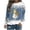 Blue, variant on lcziwo Christmas Sweatshirt Women Oversized Xmas Sweater Funny Snowman PrintGraphic Pullover Holiday Long Sleeve Tops Red,XXL