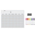 thumbnail image 1 of A3 ic Whiteboard Dry Erase Calendar Set Whiteboard Weekly Planner for Refrigerator Fridge Kitchen Home 17x12", 1 of 5
