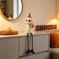 thumbnail image 4 of Halloween Dangling Leg Shelf Sitters Set Cute Mummy Ghost Witch Resin Figurines Decor,Watermelon Red, 4 of 4