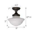 thumbnail image 2 of Design House 577502 Schoolhouse Ceiling Mount Light, Oil Rubbed Bronze, 2 of 5