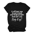thumbnail image 3 of Gibobby Camiseta de manga corta para mujer O Mangas Cuello Casual Camisa T Short Women Tops Impresión Loose Women's Blouse(Negro,M), 3 of 3