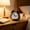 Black-BK, variant on MMJ Alarm Clock Classic Triangle Shape Quiet Sweep Clear Ring Tone for Bedroom Desk Office 4.65x3.35x2in
