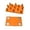 Orange, variant on Gytml Slow Feed Bowl Insert, 13-Pillar Non-Clog Slow Eating Pad For Automatic Pet Feeders(White-5.71X4.53Inch)