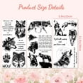 thumbnail image 2 of Rub on Transfer Decals for Furniture Crafts Letter 6"x12" 3Pcs Vintage Wolf Waterproof UV Transfer Peel and Stick Sticker for Glass Porcelain Paper Wood Cloth Decor(Vintage Wolf), 2 of 9