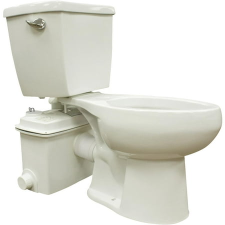 Star Water Systems White Round Upflush Toilet (Best Upflush Toilet Systems)