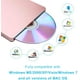Lecteur DVD Externe USB 2.0 Lecteur VCD CD Graveur Graveur Lecteur pour Mac OS / WindowsME / 2000 / XP / Vista / 7 – image 4 sur 6