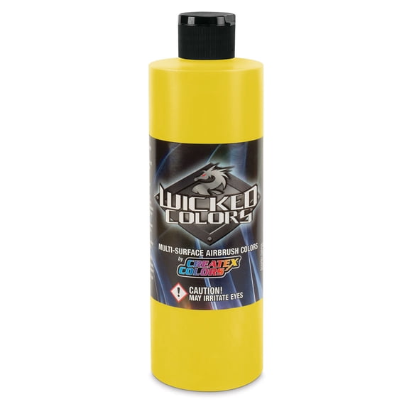 Createx Wicked Colors Airbrush Color - 16 oz, Yellow