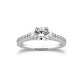 thumbnail image 2 of 1/2ct Diamond Engagement Matching Wedding 14K White Gold Ring Set, 2 of 4