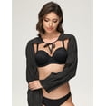 thumbnail image 3 of Wingslove Women's Strapless Bra Push Up Full Coverage Plus Size Bra Underwire Multiway Contour Red Carpet, Black 36DD, 3 of 6