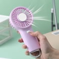 thumbnail image 5 of Handheld Fan Portable Mini Powerful Wind Usb Rechargeable 3 Speeds Desktop Fan for Dormitory Office Home Use, 5 of 6