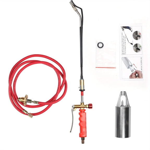 Portable Propane Torch Weed Burner & Ice Melter - 79" Hose, Adjustable Flame, Ergonomic Handle, Ideal for Gardening & Gifting