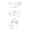 thumbnail image 5 of Sumerain Matte Black Wall Mount Bathroom Sink Faucet, Rough-in Valve Included, 5 of 6