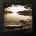 thumbnail image 2 of Foschino, Suzanne 20x20 Black Modern Framed Museum Art Print Titled - Canoe on Shore C, 2 of 5