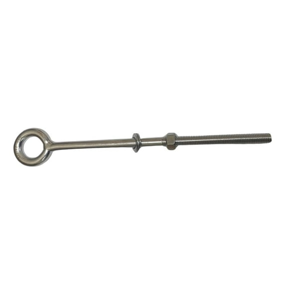 US STAINLESS Stainless Steel 316 Eye Bolt 1/2" x 12" UNC(1/2"-13 pitch) Short Thread Marine Grade