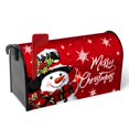 thumbnail image 2 of Funda para buzón Dacawin, 53 x 46 cm, diseño de muñeco de nieve navideño, color rojo, 2 of 7