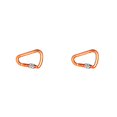 thumbnail image 4 of Wweixi 1/2/3 Mousqueton Résistant à l'Usure Technologie Avancée Grand Application Coloré Résistance aux Impacts Renforcée Pinces à Carabiner pour Extérieur Orange 2 Pcs, 4 of 6