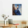 thumbnail image 2 of Shiartex  Dancing Lady Oil Paintings Attractive Woman Dancer in Blue Dress Canvas Wall Art Ready to Hang Wall Decor (16x20 in/12x16 in), 2 of 4