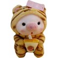 thumbnail image 1 of Cute Boba Pig Plush Doll, Bedtime Buddy 9.8" Plush Toy, Soft Stuffed Animal Plushies. (Yellow), 1 of 4