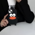 thumbnail image 2 of Apply to iPhone 14 Case Kawaii Phone Cases,Cute 3D Cartoon Black Sausage Mouth Duck Phone Case Funny Cool Soft Silicone Shockproof Protective Case for iPhone 14 Women Girls, 2 of 15