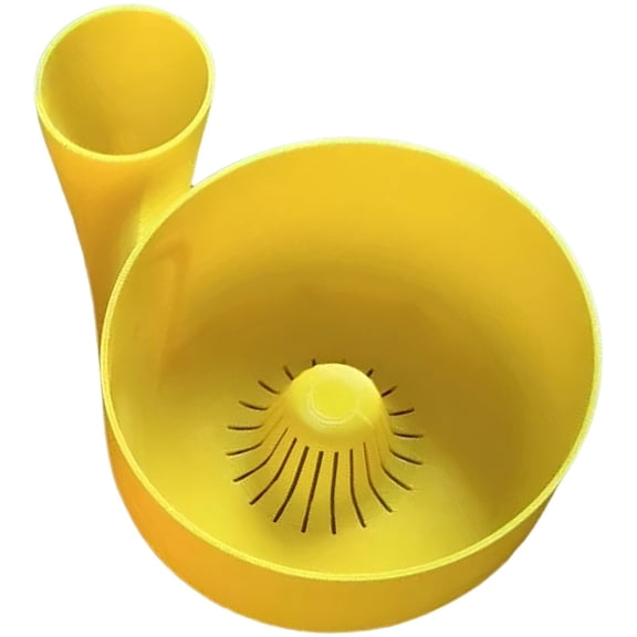 Fruit Washer Spinner, 3D Printed Hydro Bowl Automatic Vegetable and Fruit Washer with Self Spinning Water Flow, Multipurpose Rinse Drain Basket for Cherry Tomatoes Blueberries Herbs and Small Fruits
