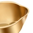 thumbnail image 4 of vnanda Rice Drain Basket Stainless Steel Rice Washer Strainer Bowl Quick Drainage Rice Washing Bowl Rice Sieve Colander Fruit Vegetable Strainer Kitchen, 4 of 9