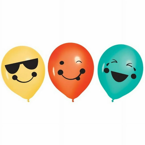 Birthday 'All Smiles' Latex Balloons (6ct)