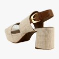 thumbnail image 3 of Aerosoles Camila Women's Heels Natural Raffia/Tan Size 10 M, 3 of 8
