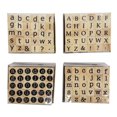 thumbnail image 1 of Hampton Art Miniature Alphabet Wood Stamp Set, 1 of 6