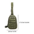 thumbnail image 2 of Bolso cruzado acolchado para mujer bandolera plisada de gran capacidad bolso de viaje para mujer, 2 of 6
