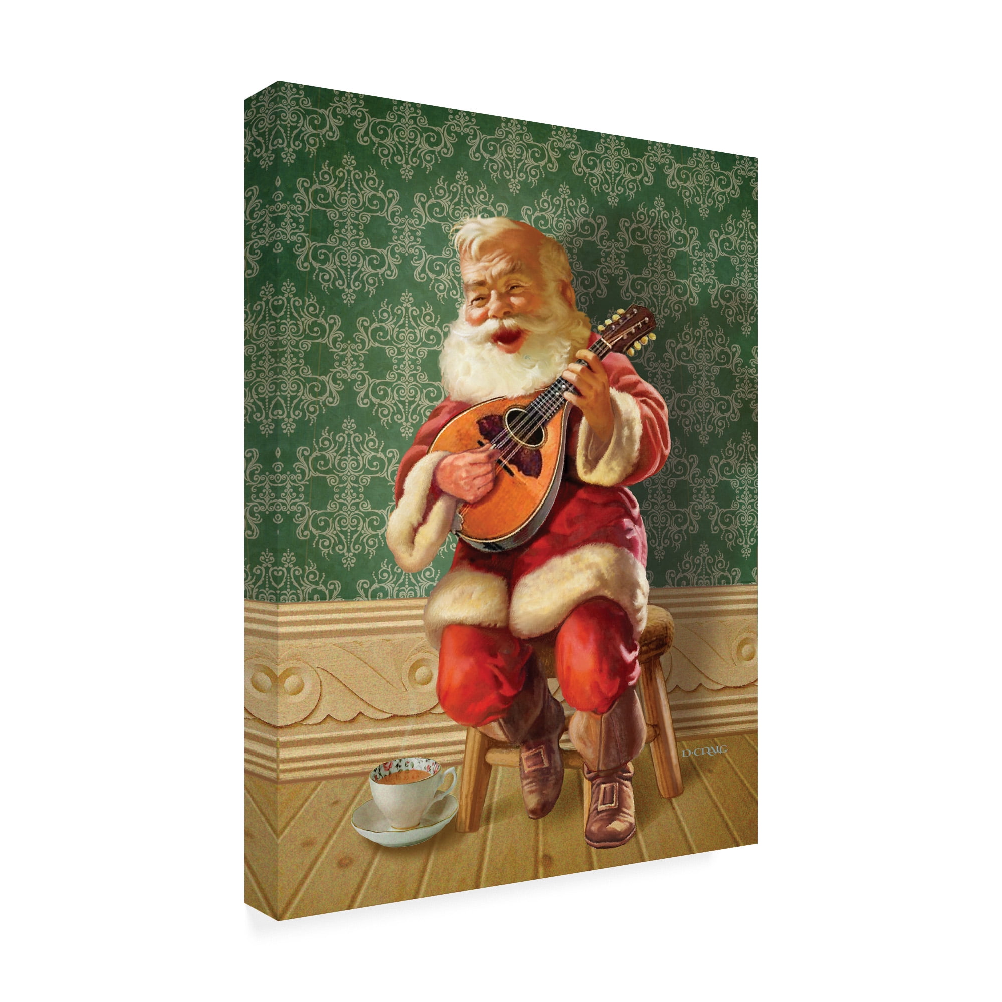 Trademark Fine Art 'Singing Santa II' Canvas Art by Dan Craig