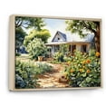 thumbnail image 2 of Designart "Oasis in the Farmhouse Frontyard II" Farm Floater Framed Canvas Wall Art, 2 of 7