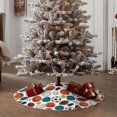 thumbnail image 4 of Bingfone Christmas Tree Skirt Mat Christmas Decoration Interior 48" -Color Balls, 4 of 6