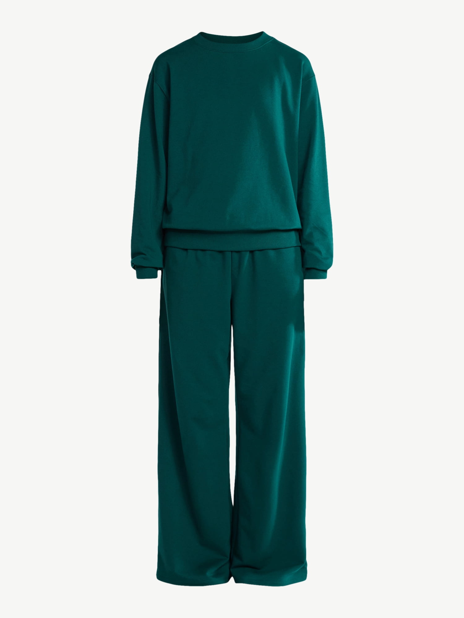 No Boundaries Sleepwear Long Sleeve Top and Pants Set, 2-Piece, Women’s