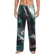 thumbnail image 1 of Fotbe Wave Ocean Animal Shark Pantalones de Pijama para Hombre, Pantalones de Dormir, Pantalones de Casa con Cintura Ajustable y Bolsillos-Medium, 1 of 6